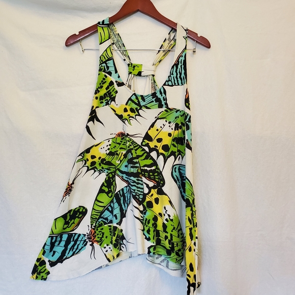CAbi Neon Wings Butterfly Racerback Tank - Picture 6 of 13
